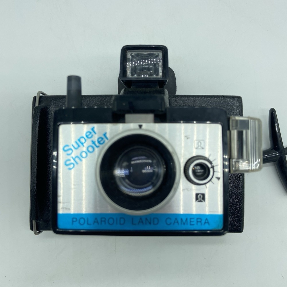 Vintage Polaroid Super Shooter Land Camera W/Flash Untested Instant Film 70's